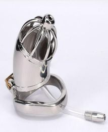 Devices Stainless Steel Device With Silicone Urethral Sounds Catheter Spike Ring BDSM Sex Toys For Men Slave Penis Lock Cage CP2771879242