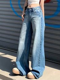 Women's Jeans High Waist Slim Fashion Casual Classic Female Baggy American Spring Vintage Chic Washed Basic Straight Street Women