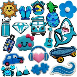 18colors ocean animals Anime charms wholesale childhood memories game funny gift cartoon charms shoe accessories pvc decoration buckle soft rubber clog charms