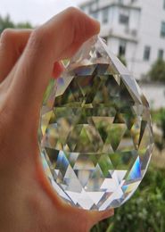 567810cm Crystal Faceted Ball Suncatcher Chandelier Prism Lamp Beads Part Hanging Pendant Home Wedding Decor Ornament Craft Ga2515482