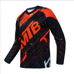 Racing Jackets 2024 Men's Downhill Jersey Mountain Bike Mtb Shirts Offroad Dh Motorcycle Motocross Sportwear Bicycle Cycling