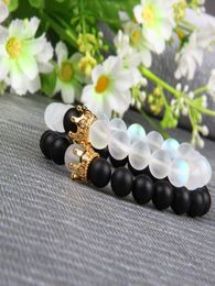 2pcsset New Beaded Bracelet Men And Women Crown Macrame Wedding Style Charm Bracelets Bangles Accessories Gift4947974
