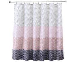 Eco Friendly Longer Pink Bathtub bathroom Shower Curtain Fabric Liner with 12 Hooks 72Wx80H inch Waterproof and Mildewproof6184109