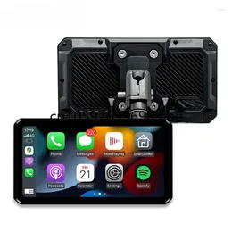 Table Cloth AlienRider M2 Pro Motorcycle CarPlay Navigation Android Auto Dual Recording Dash Cam With 6 Inch Touch Screen 77GHz Radar BSD