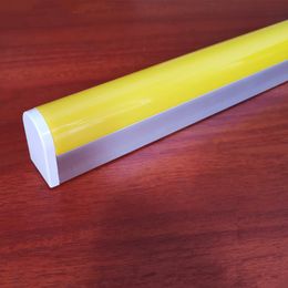 Anti UV T5 LED Tubes Yellow Safe Lights 120cm 4ft 36W AC85-265V Integrated Blubs 1200mm 27000K 4 foot feet Lamps NO Ultraviolet Protection Exposure Lighting from China