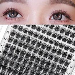 False Eyelashes 9-16mm Mix D Curl Individual Lash Extensions Segmented Eyelash Extension Clusters Lashes Soft&Natural