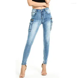 Women's Jeans Moto Biker For Women Push Up Denim Pants 2024 Skinny Woman Stretch Pocket Femme Pantalones De Mujer 4xl