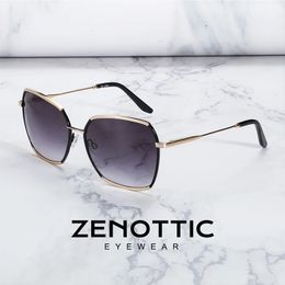 ZENOTTIC Fashion Oversized Butterfly Sunglasses Women Polarised UV400 Driving Sun Glasses Ladies Elegant Shade 240423