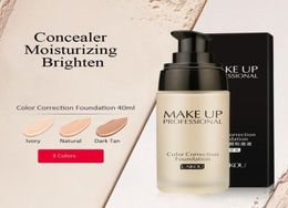 Laikou Professional Colour Correction Foundation Moisturiser Concealer Waterproof Liquid Foundations 40 g Facial Corrective Makeup 5043060