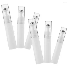 Storage Bottles 6 Pcs Perfume Roller Bottle Empty Set Travel White Small Sample Oil For Essential Oils