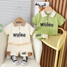 Clothing Sets Boys Polo Shirts Summer 2024 Children T-shirts Shorts 2pcs Sports Suit For Baby Jogging Tracksuits Kids Outfits 5Y