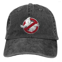 Ball Caps Ghostbusters-Logo Unisex Baseball Cap Distressed Washed Hats Retro Outdoor Summer Adjustable Headwear