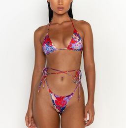 Paris Women's Bikini Set Sexy Luxury Swimsuits Designer Swimwear Women Printed Fashion Beach Swim Wears Classics Push Up Micro Trikini Brand Ladies Bathing Suit XL