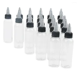 Storage Bottles 20 Pcs Empty Plastic With Twist Top Cap For Solvents Oils Paint Ink Liquid Gule