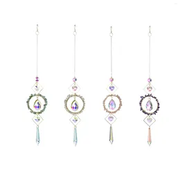 Garden Decorations Hanging Coloured Maker Artificial Crystal Prism Pendant Yard Gift Wind Chime