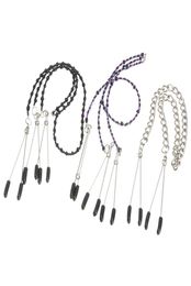 Female Breast Vaginal Nipple Clamps with Chain Clip BDSM Bondage Metal Sex Toy D2818431000