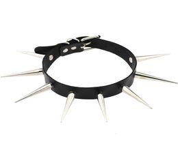 Emo Long Spike Choker Punk Collar Women Men Rivets Studded Chocker Necklace 2020 Fashion Goth Jewelry Metal Gothic Accessories4164646