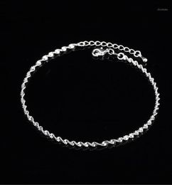 Fashion ed Weave Chain For Women Anklet 925 Sterling Silver Anklets Bracelet For Women Foot Jewellery Anklet On Foot17312665
