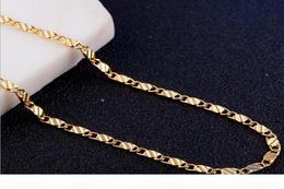 S 2mm Fashion Luxury Womens Jewellery 18k Gold Plated Necklace Chain 925 Silver Plated Chains Necklaces Gift Whole Accessories6016348