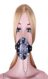 Harness Open Mouth O Ring Gag Stopper with Removable Cover Restraints Bondage Adult Games Sex Toys for Couples Oral Sex Products1556725
