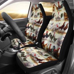 Car Seat Covers Chickens Amazing Gift Ideas 094209 Pack Of 2 Universal Front Protective Cover