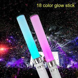 Party Decoration 18 Colour Changing Glow Sticks Atmosphere Lamp Battery Powered Flashing Stick For Glowing Concerts Celebration Supplies