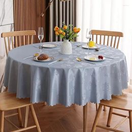 Table Cloth A241waterproof Oil-proof Tablecloth No-wash Simple Solid Colour Large Round Table_el Household Square Tableclot