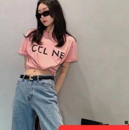 Solid Summer T shirt for Women Clothing Letter Print O-Neck Short-Sleeve T-shirt Femme Loose Casual Crop Top 100% Cotton Tee Asian size.S-5XL