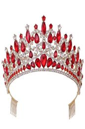 JINGLANG Wedding Prom Crown Hair Bridal Headpiece woman Baroque Rhinestones Crystal Tiaras Princess Party Crowns Hair Accessorie2711500