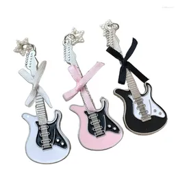 Hair Clips Sweet Bows Slides Black/White/pink Bangs Hairclip Y2K Vintage Accessory Mini Guitar Star Hairpins