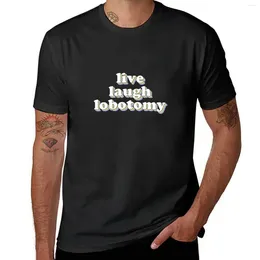 Men's Tank Tops Live Laugh Lobotomy T-Shirt Sweat Customizeds Vintage Clothes Boys Animal Print Mens Graphic T-shirts