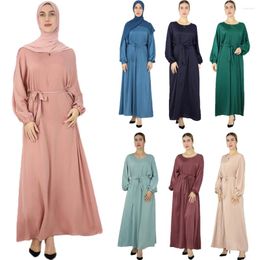 Ethnic Clothing Ramadan Abaya Femme Muslim Hijab Dress Turkey Kaftan Caftan For Women Vestido Plain Islam Worship Service Robe