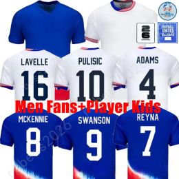 2024 PULISIC UsaS Soccer Jerseys REYNA AARONSON WEAH ACOSTA McKENNIE 24 25 Maillot De Futol FERREIRA DEST MORGAN Us A Football Shirt RAPINOE DUNN USWNT Men Women Kids