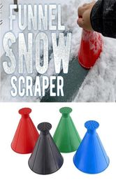 Magnetic Window Cleaners Car Windshield Ice Scraper Tool Cone Shaped Outdoor Round Funnel Remover Snow Tools Cleaning Tools17587081660785