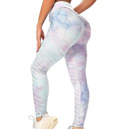 Women's Pants Fashion Printing Breathable Hip Lifting Exercise Bubble Yoga