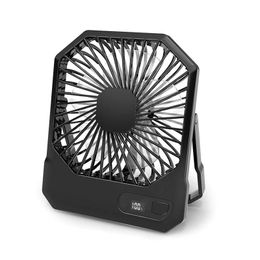 Personal Fans Small Desk Fan Portable Travel With Power Bank3 Speeds Quiet For Outdoor Easy Install 240422