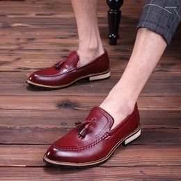 Dress Shoes Loafers Oxford For Men Party Elegant Slip On Pria Chaussure Homme Mariage Sapato Social CB020