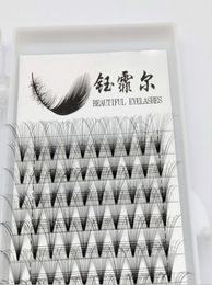 Natural 20P 007CD 815mm Individual Eyelash Extensions Of Russian Volume And Premade Fans Eyelashes For Salon6548640