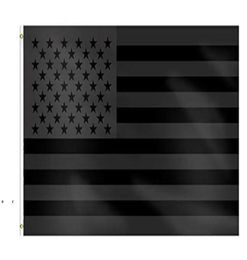 3x5ft Black American Flag Polyester No Quarter Will Be Given US USA Historical Protection Banner Flag DoubleSided Indoor Outdoor 5381140