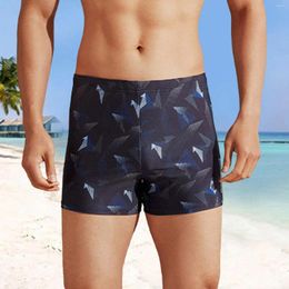 Men's Shorts Mens Pants For Summer Vacation Beach Swimming Trunks Flat Corner Mini Trouser Spring Tight Elastic High Waist Panties