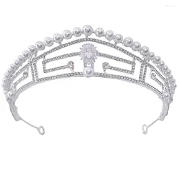 Hair Clips Adult Princess Crown Headwear Glittering Rhinestone Accessories Semicircle Tiara For Masquerade Ball Banquet Cosplay