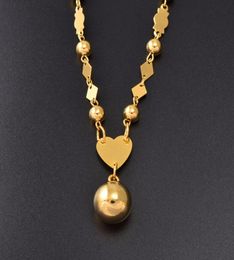 WholeNew Pendant Ball Beads Necklaces for Women Gold Colour Guam Micronesia Chuuk Pohnpei Jewellery Gifts 16270694852921306238