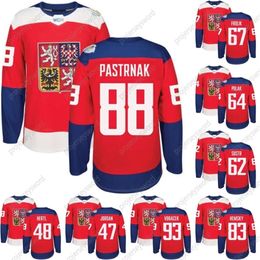 Kob 2016 World Cup of Hockey Czech Republic Team Jersey WCH David Krejci 48 Tomas Hertl 67 Frolik 93 Voracek 17 Sobotka 6 Kempny 88 Pastrnak