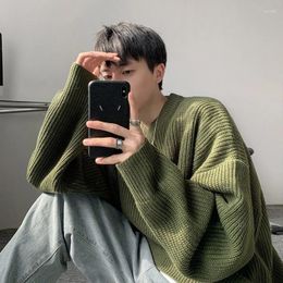 Men's Sweaters Solid Round Neck Sweater For Men Women Winter Ins Korean Version Trend Student Loose Fitting