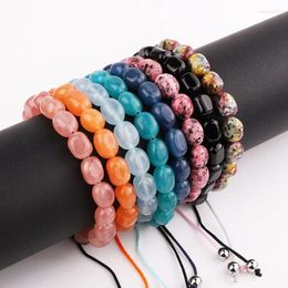 Strand Fashion Coloured Jade Beads Elegant Custom Macrame Bracelet For Women Jewellery Gift