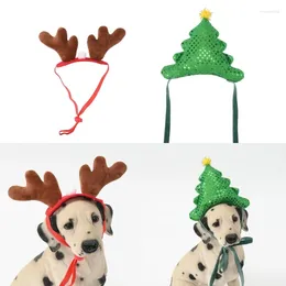 Dog Apparel Small Dogs Costume Christmas Pet Headwear Cat Pography Headband Cats Cosplay Accessories Festival Headpiece