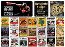 Boxing Metal Sign Plaque Metal Vintage Pub Retro Wall Decor for Bar Pub Club Man Cave Metal Posters4835098