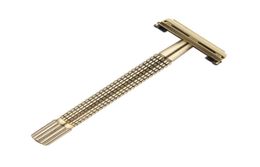 1Razor 10 Blades WEISHI 115 cm Long Handle Mens Shaving Classic Safety Razor Bronze Chrome Copper Double Edge Razors6907070