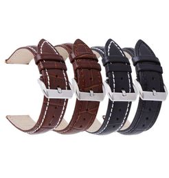 uthai z20 leather watchband crocodile pattern strap 14 16 18 20 22 24mm silver metal buckle clasp women men watch band5349735