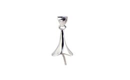 10 Pieces Pendant Pearl Mounting 925 Sterling Silver Jewellery Blanks Pendant Base for Half Drilled Pearls8771386